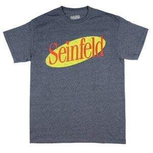 Seinfeld Distressed TV Show Classic Graphic Logo T-Shirt Size Medium